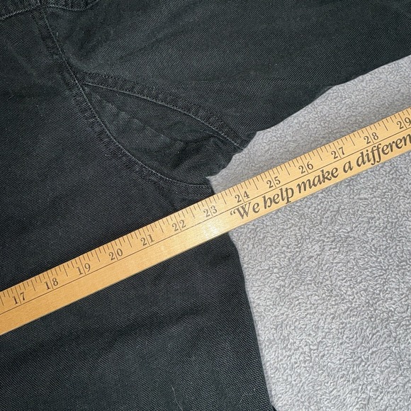 Duluth Trading Men's M Black Hanger Bender Fire Hose Fleece Lined Shirt Jacket - Picture 7 of 7